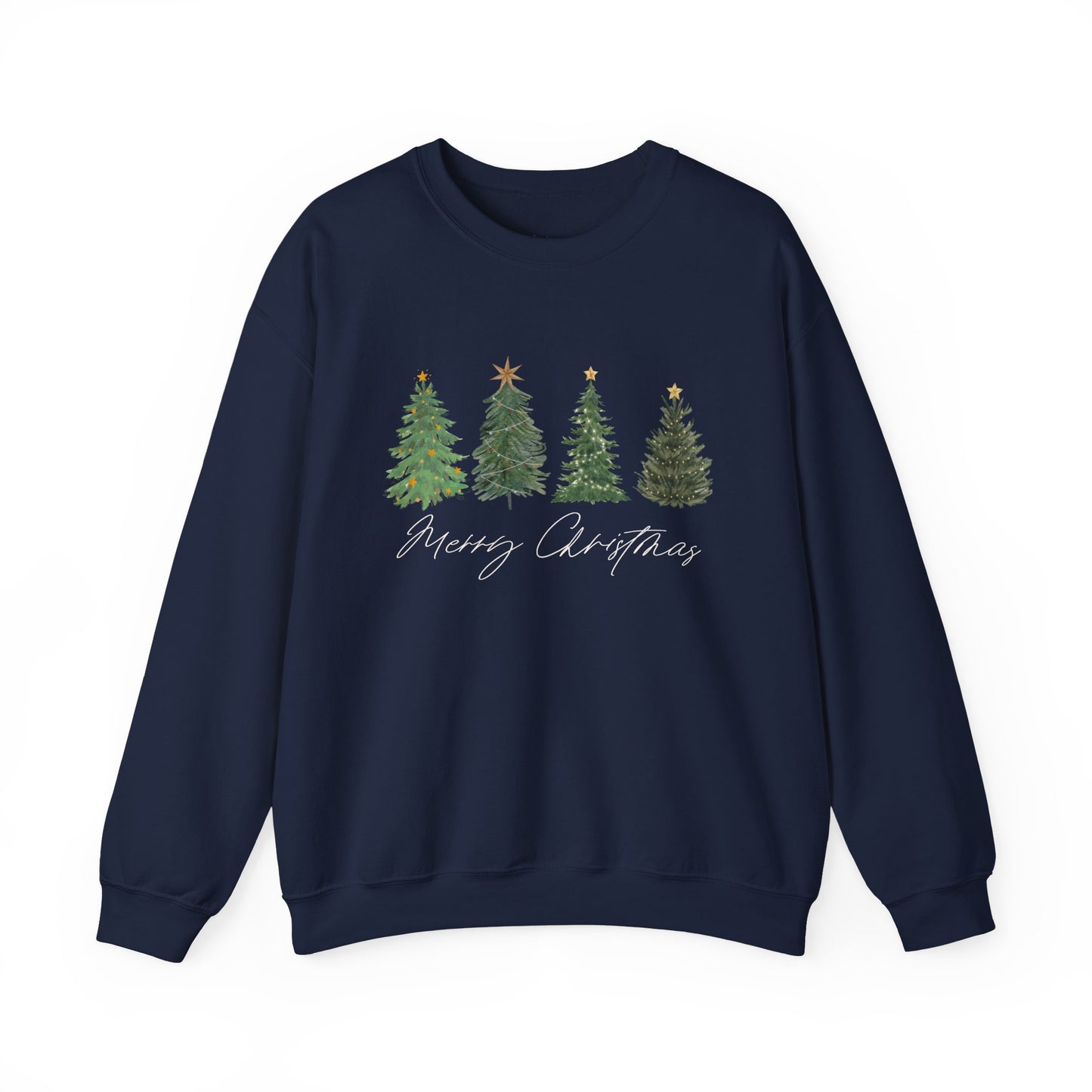 Merry Christmas trees Unisex Crewneck Sweatshirt