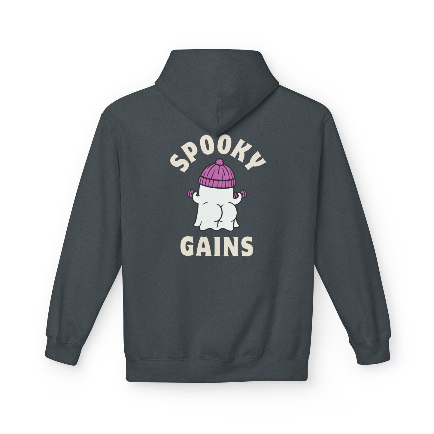 Spooky Gains Hoodie β Cute Halloween Gym Hoodie for Fitness Lovers