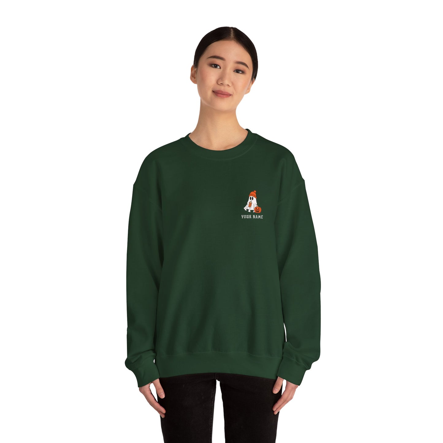 Personalized Ghost Crewneck β Custom Halloween Sweatshirt