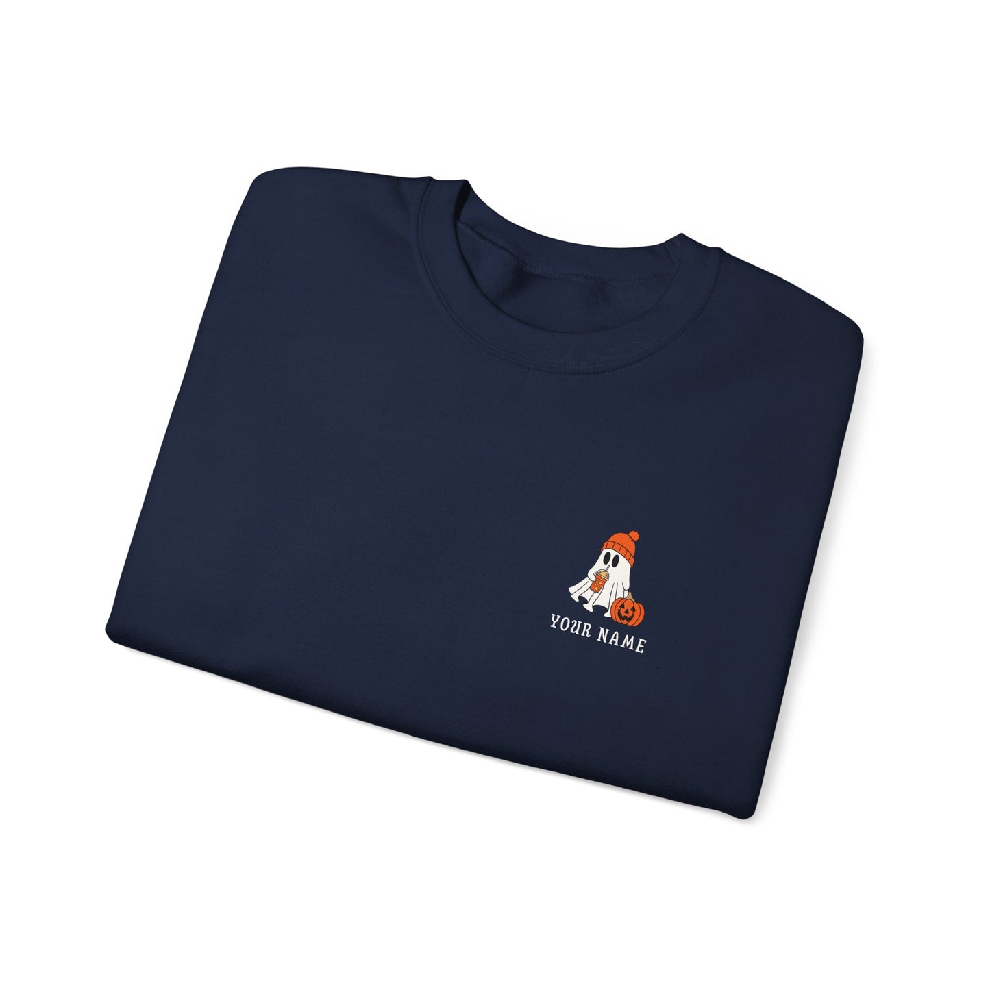 Personalized Ghost Crewneck β Custom Halloween Sweatshirt