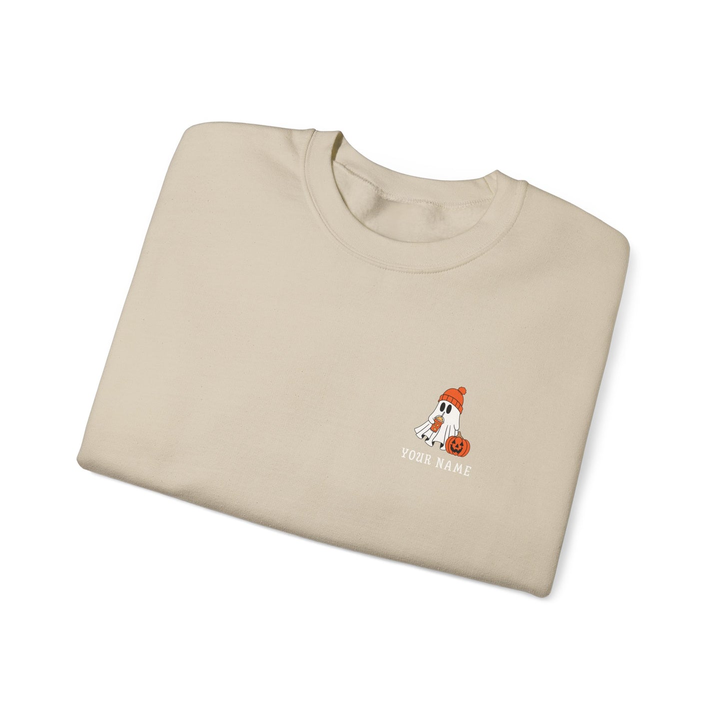 Personalized Ghost Crewneck β Custom Halloween Sweatshirt