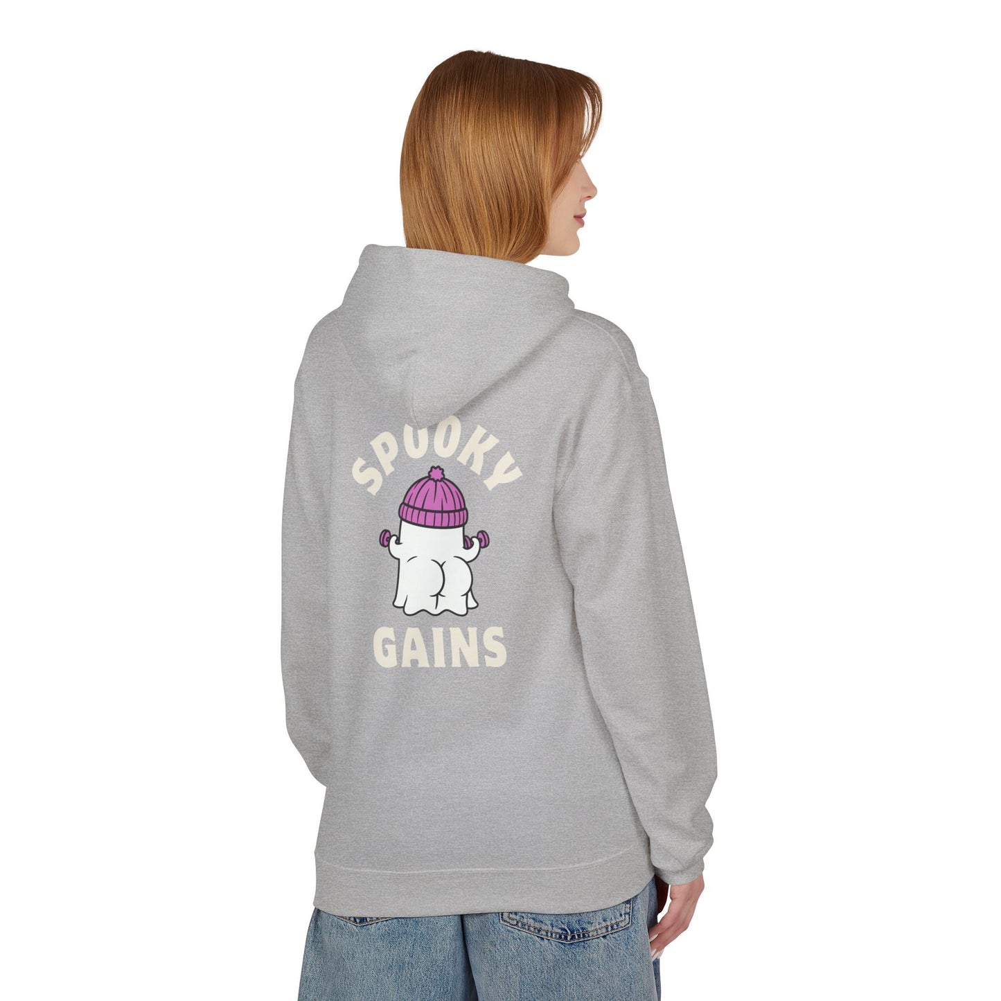 Spooky Gains Hoodie β Cute Halloween Gym Hoodie for Fitness Lovers
