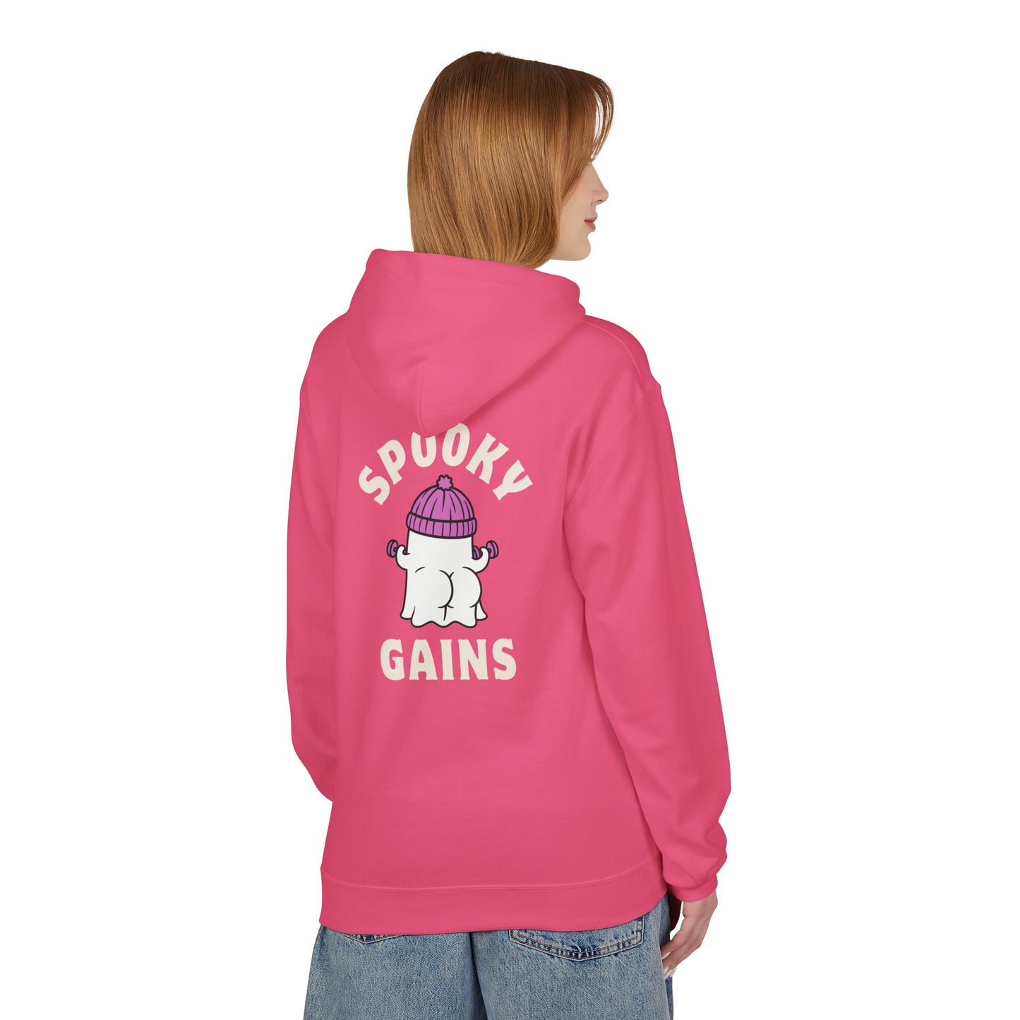 Spooky Gains Hoodie β Cute Halloween Gym Hoodie for Fitness Lovers