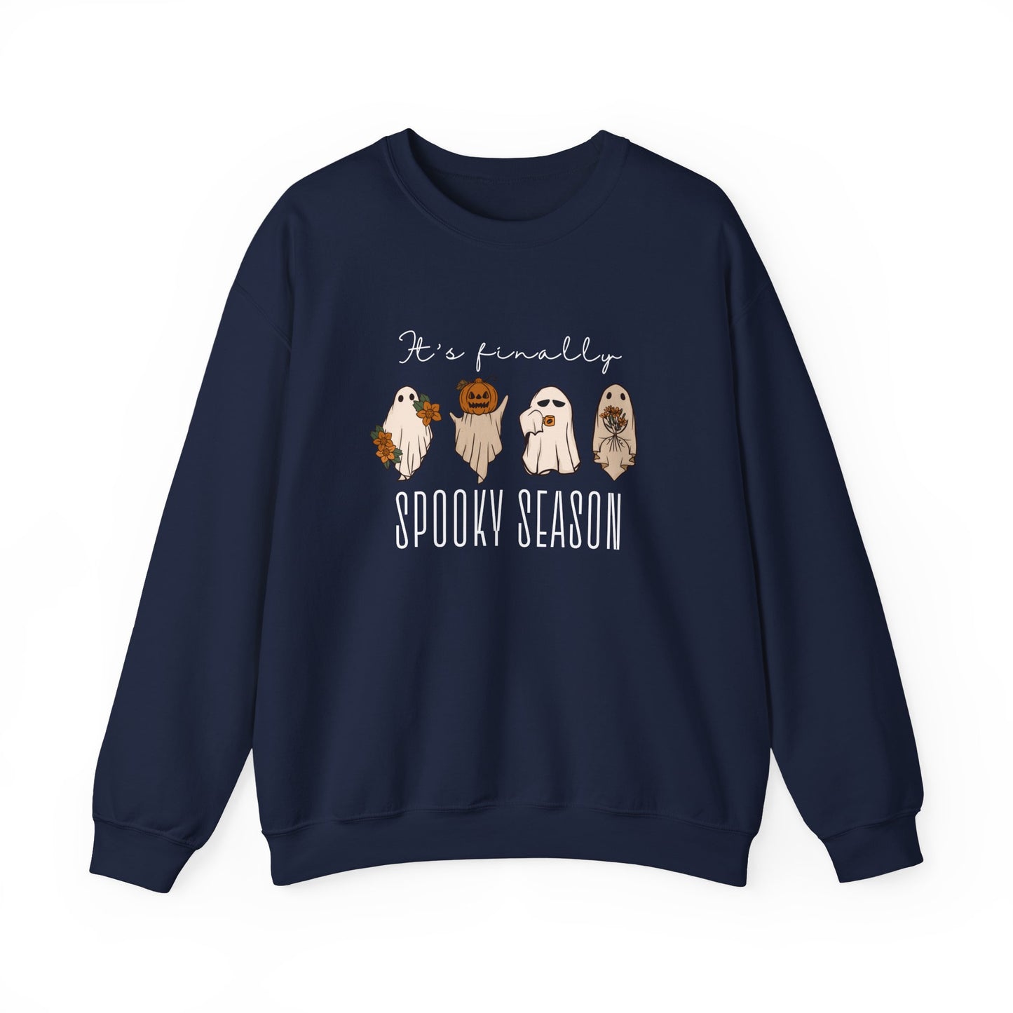 It’s Finally Spooky Season Sweatshirt – Cute Halloween Crewneck