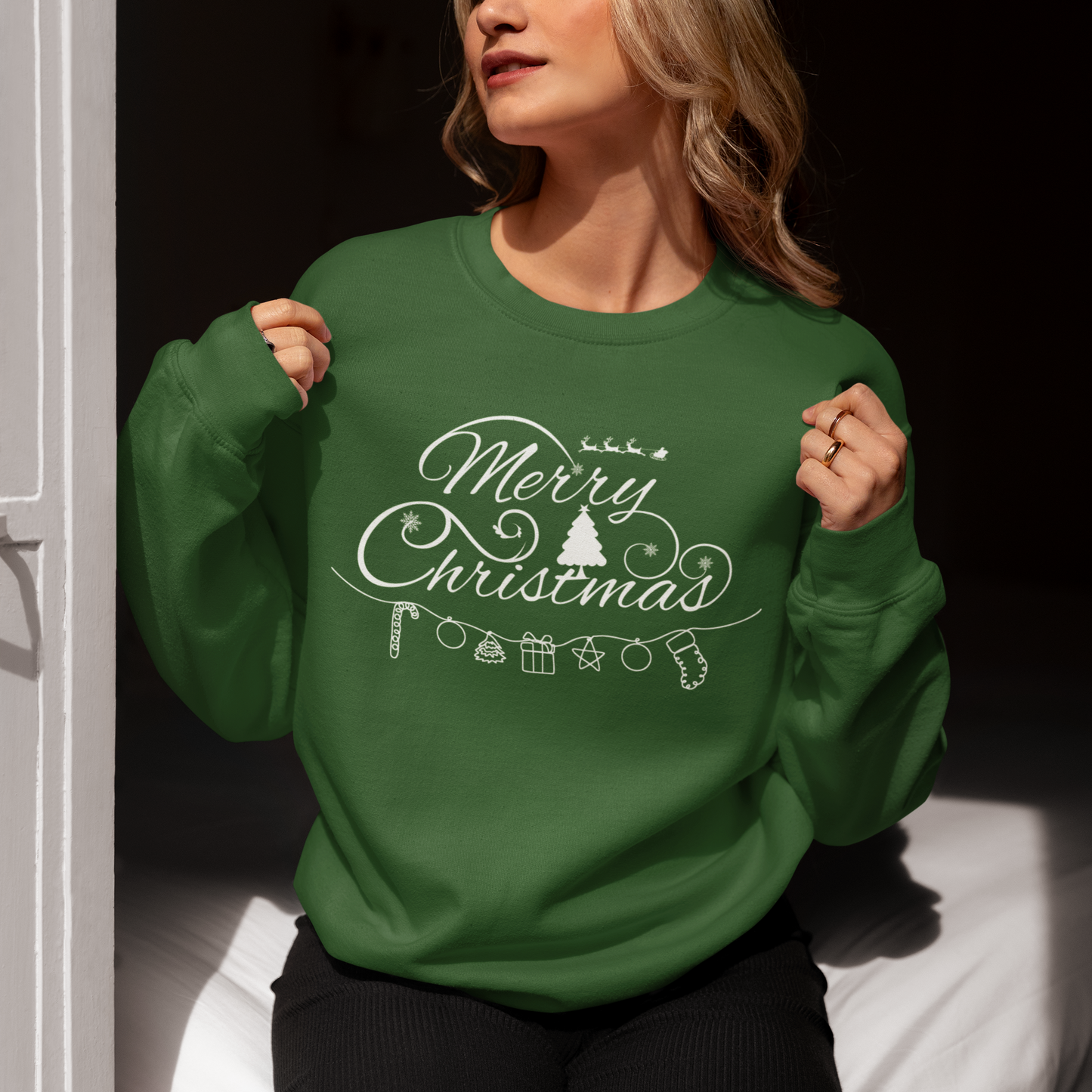 Merry Christmas Unisex Crewneck Sweatshirt