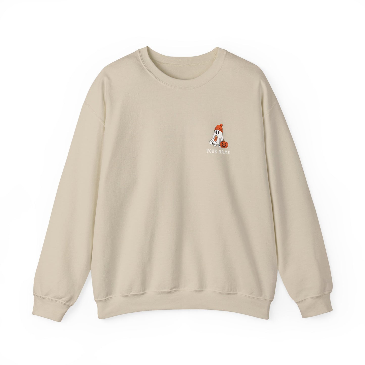 Personalized Ghost Crewneck β Custom Halloween Sweatshirt