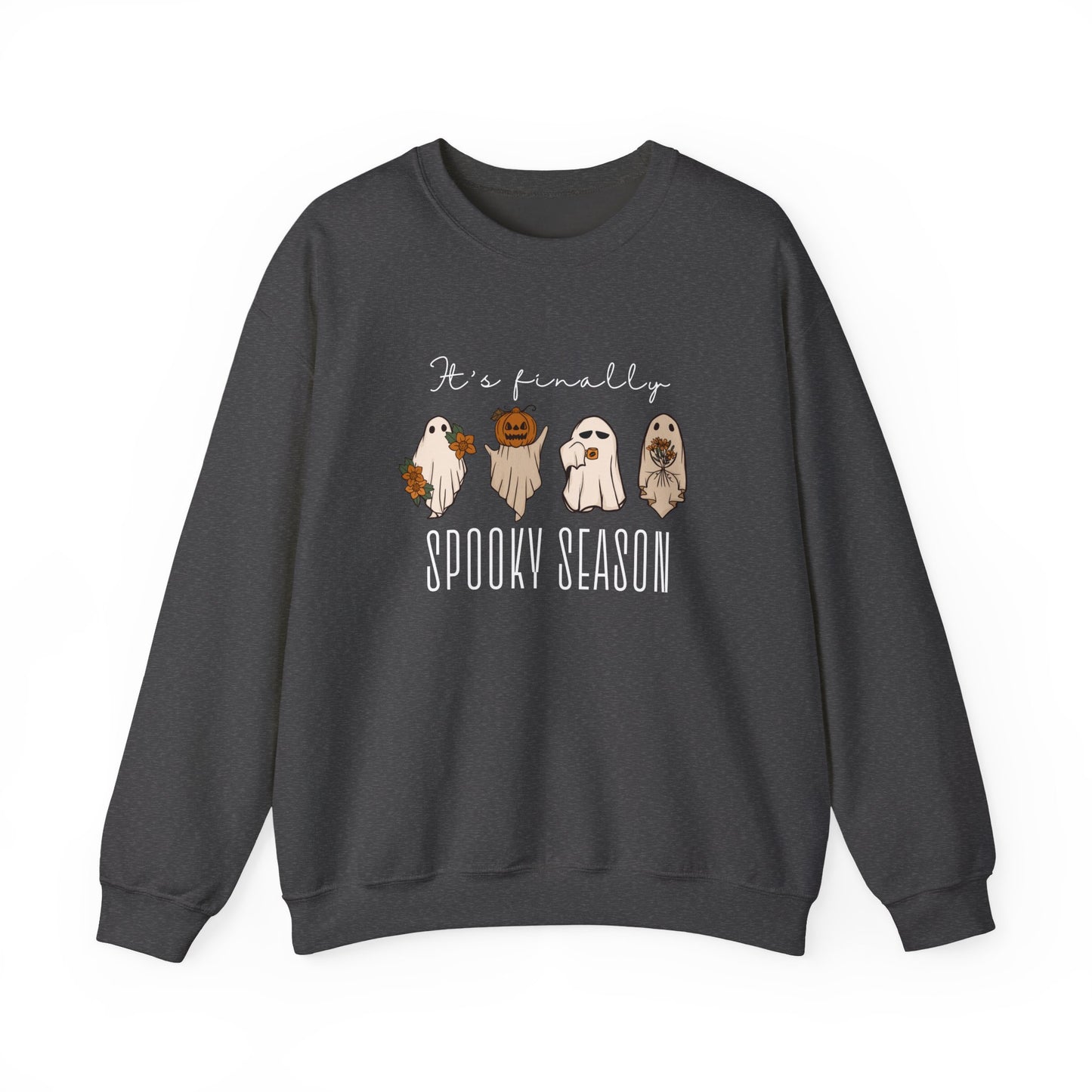 It’s Finally Spooky Season Sweatshirt – Cute Halloween Crewneck