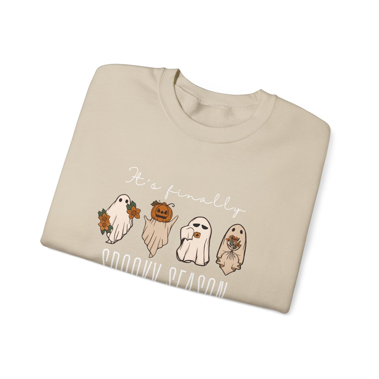 It’s Finally Spooky Season Sweatshirt – Cute Halloween Crewneck