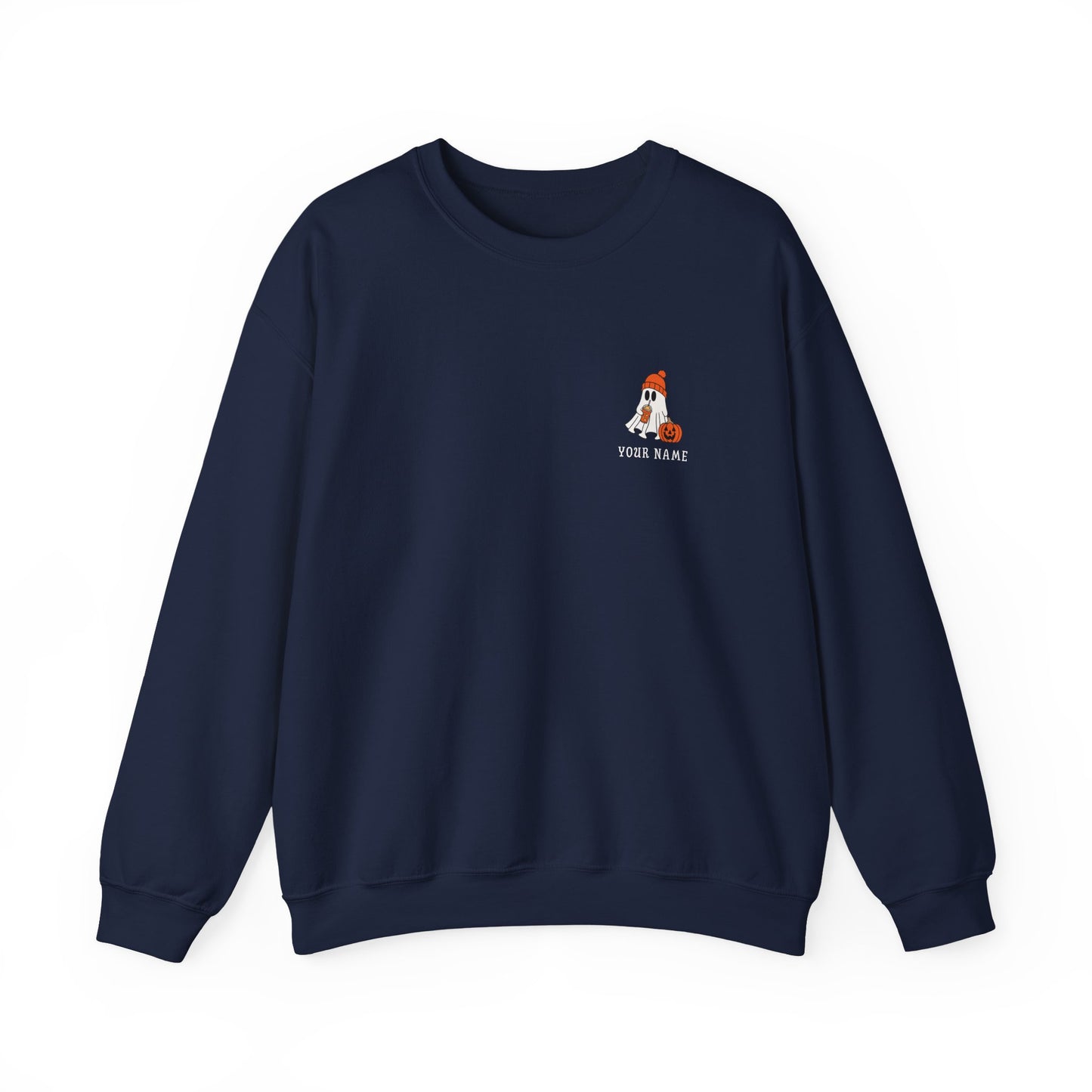 Personalized Ghost Crewneck β Custom Halloween Sweatshirt