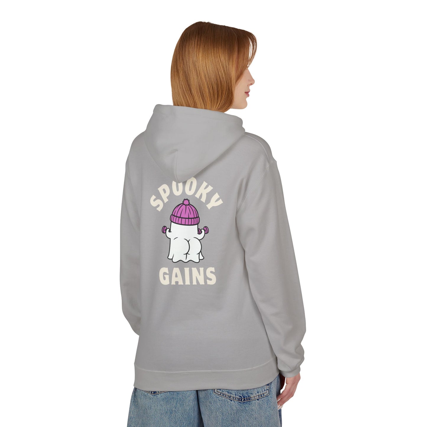 Spooky Gains Hoodie β Cute Halloween Gym Hoodie for Fitness Lovers