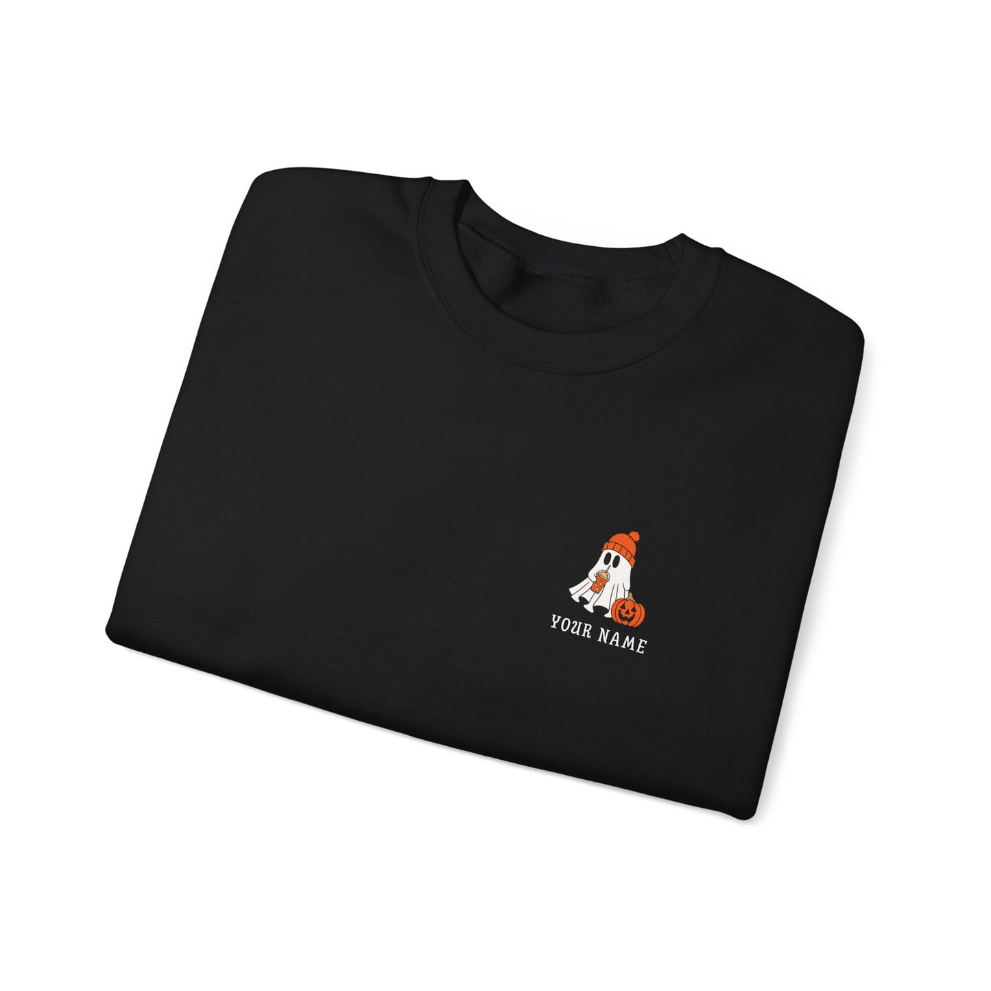 Personalized Ghost Crewneck β Custom Halloween Sweatshirt