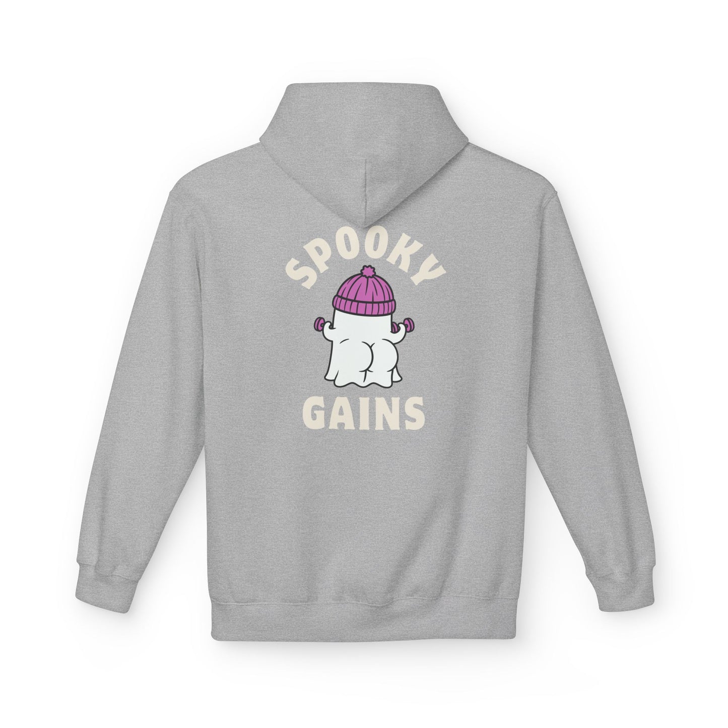 Spooky Gains Hoodie β Cute Halloween Gym Hoodie for Fitness Lovers