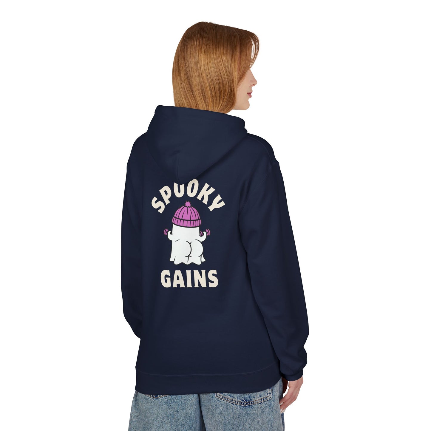 Spooky Gains Hoodie β Cute Halloween Gym Hoodie for Fitness Lovers