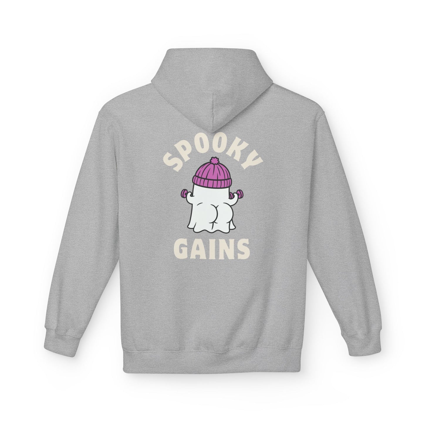 Spooky Gains Hoodie β Cute Halloween Gym Hoodie for Fitness Lovers
