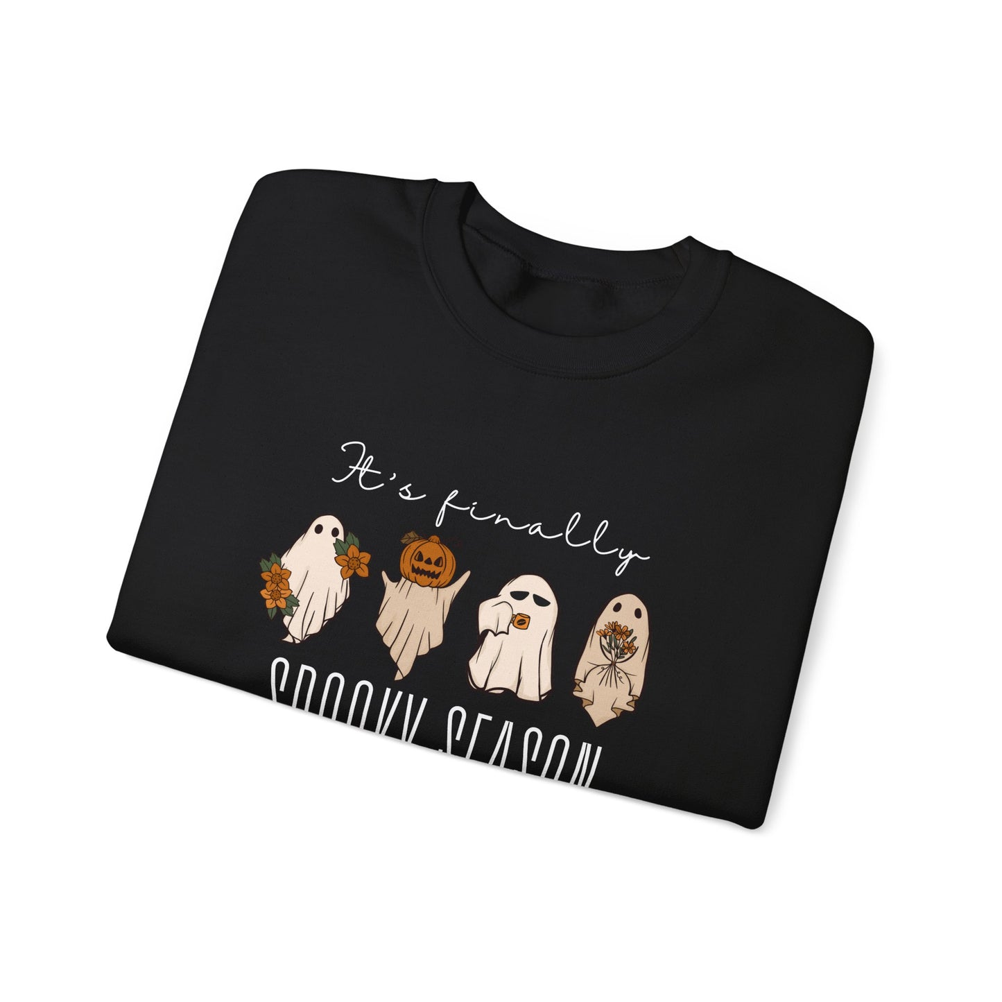 It’s Finally Spooky Season Sweatshirt – Cute Halloween Crewneck