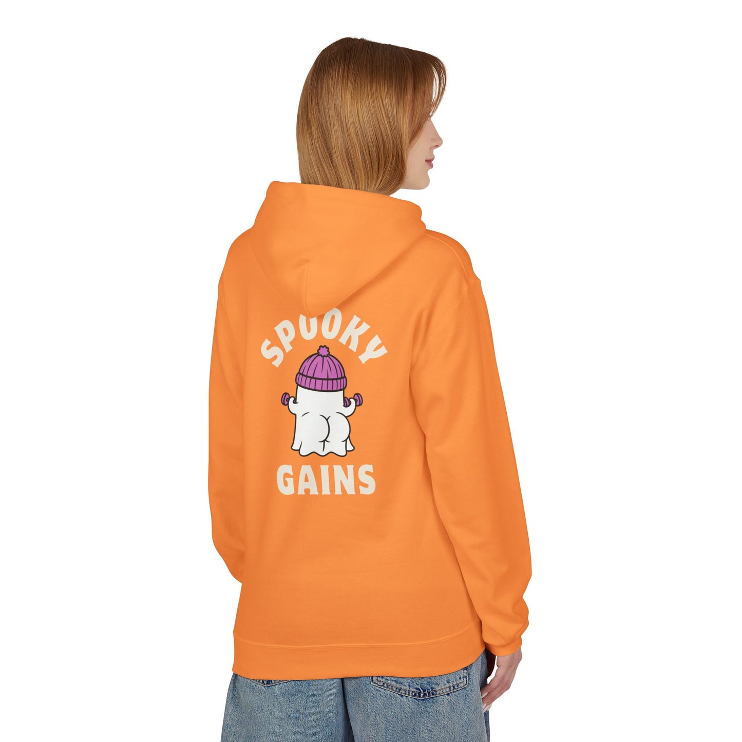 Spooky Gains Hoodie β Cute Halloween Gym Hoodie for Fitness Lovers