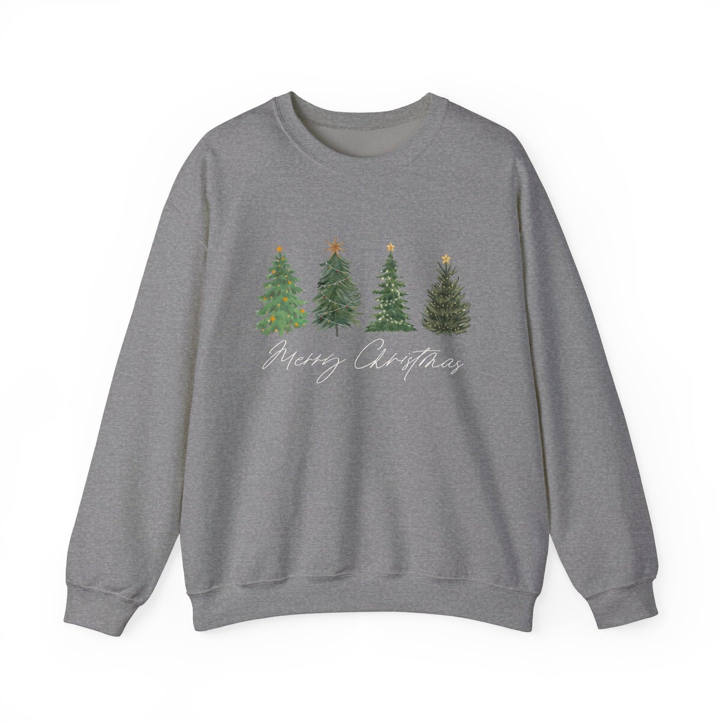 Merry Christmas trees Unisex Crewneck Sweatshirt