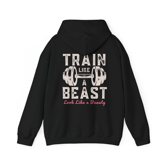 Train like a beast, look like a beauty - Unisex Heavy Blend™ Hooded Sweatshirt