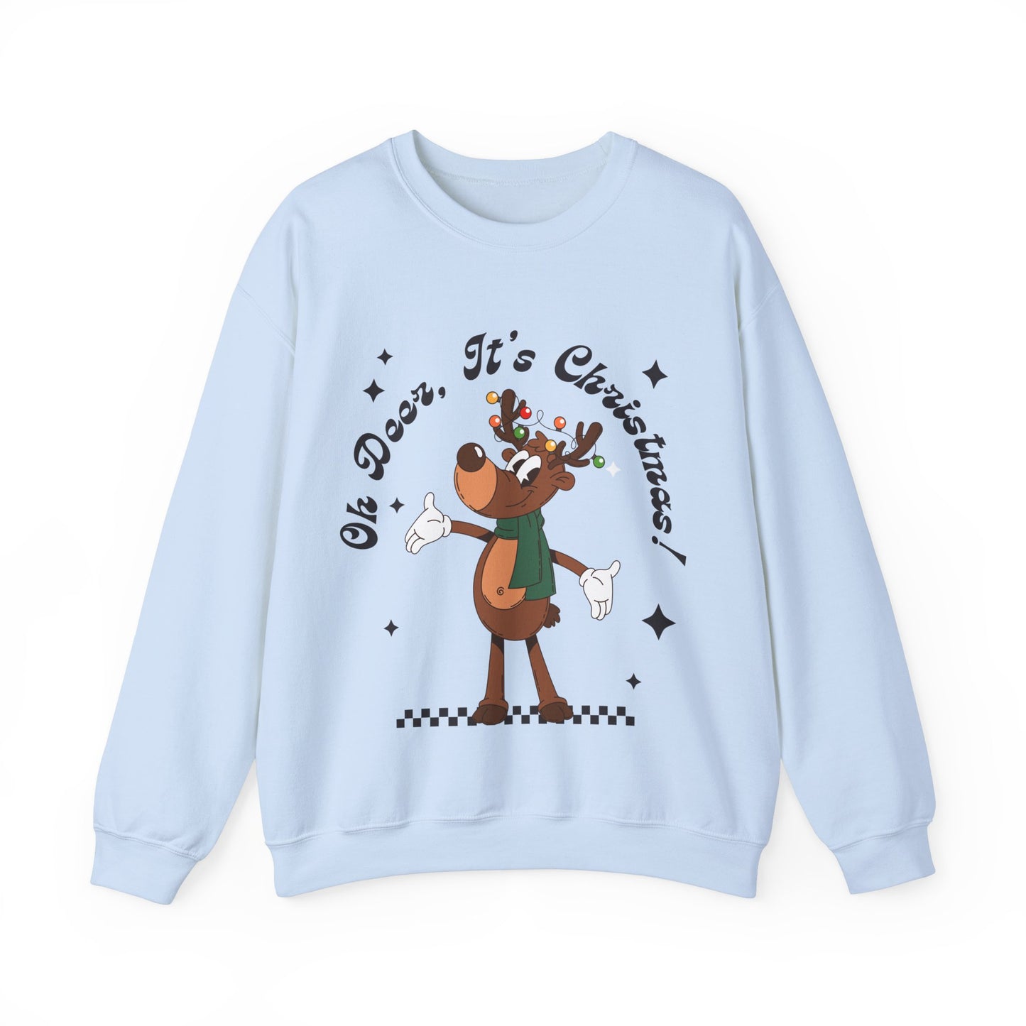 Oh Deer, It's Christmas! Groovy Sweatshirt