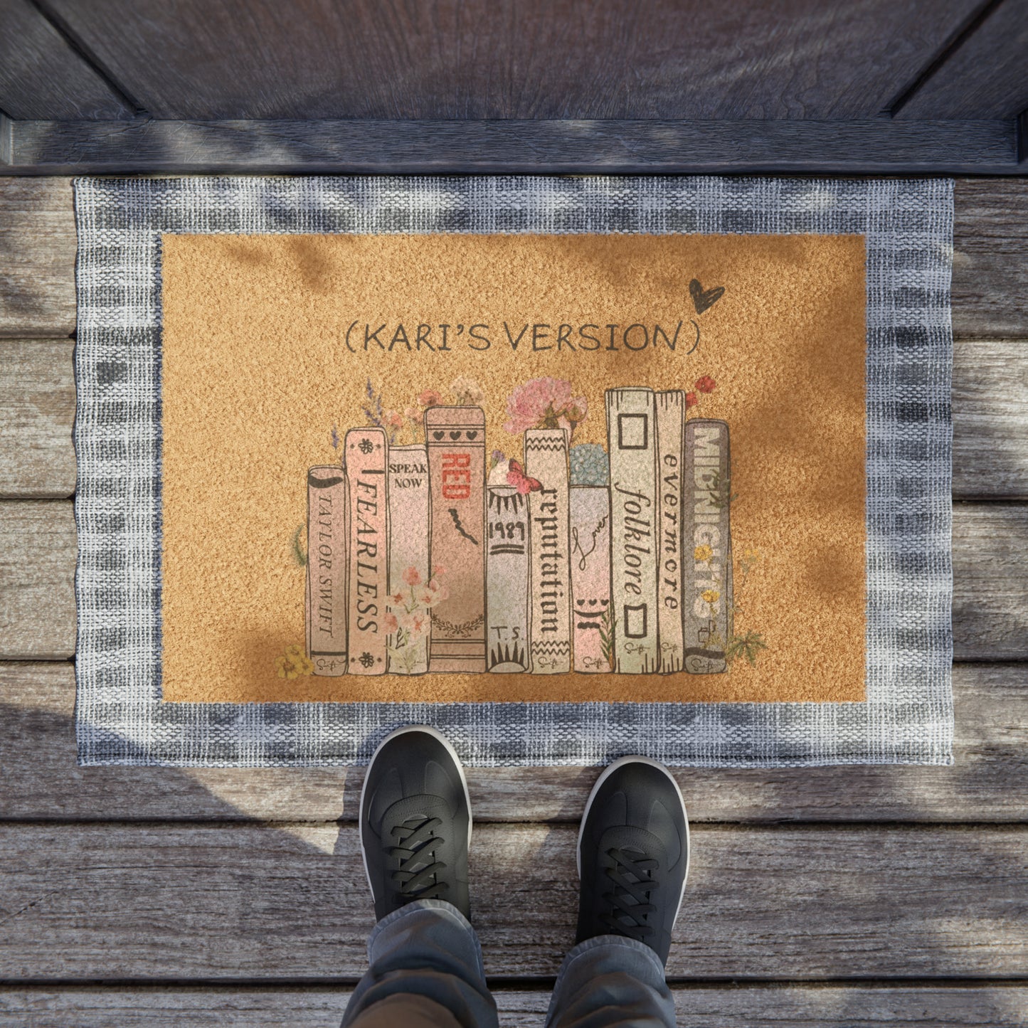 Swiftie Vibes Only: Personalized Door Mat, Custom Welcome Mat