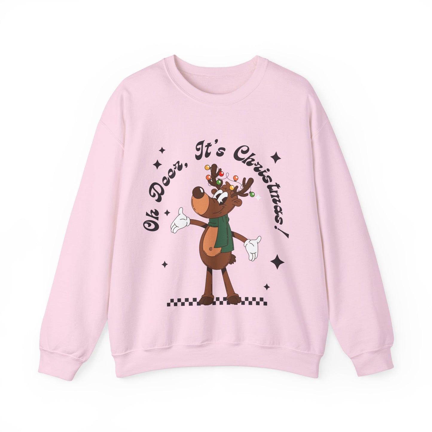 Oh Deer, It's Christmas! Groovy Sweatshirt