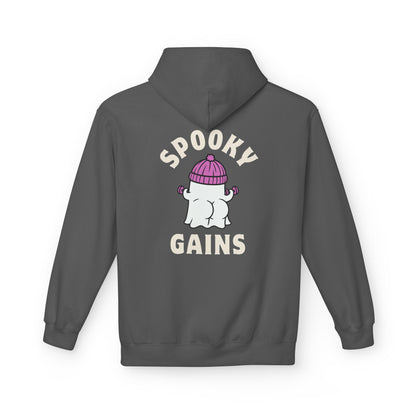 Spooky Gains Hoodie – Cute Halloween Gym Hoodie for Fitness Lovers
