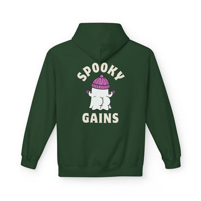 Spooky Gains Hoodie – Cute Halloween Gym Hoodie for Fitness Lovers