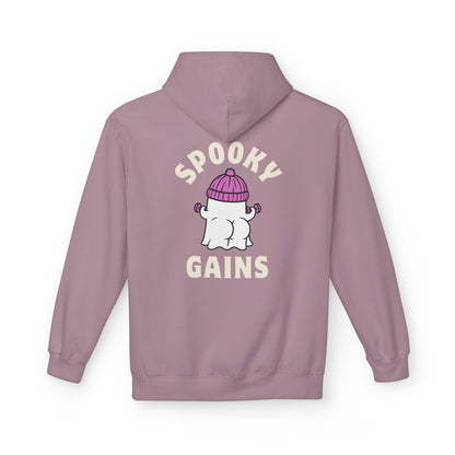 Spooky Gains Hoodie – Cute Halloween Gym Hoodie for Fitness Lovers