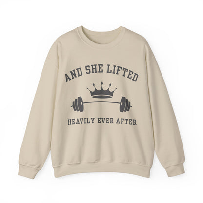 And She Lifted Heavily Ever After - Unisex Crewneck Sweatshirt