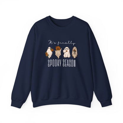 It’s Finally Spooky Season Sweatshirt – Cute Halloween Crewneck