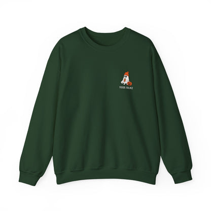 Personalized Ghost Crewneck – Custom Halloween Sweatshirt