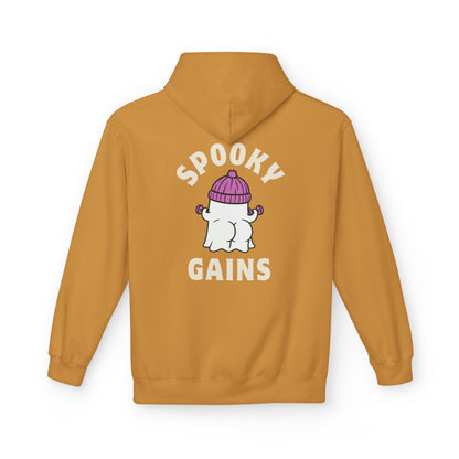 Spooky Gains Hoodie – Cute Halloween Gym Hoodie for Fitness Lovers