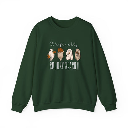 It’s Finally Spooky Season Sweatshirt – Cute Halloween Crewneck