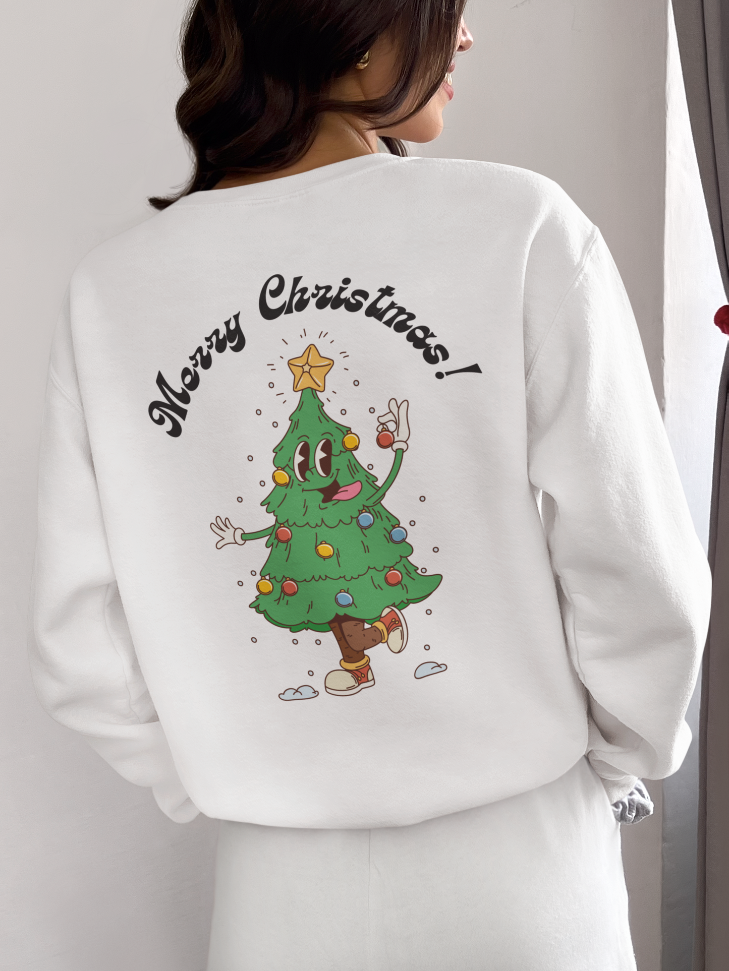 Merry & Bright Front/back Sweatshirt