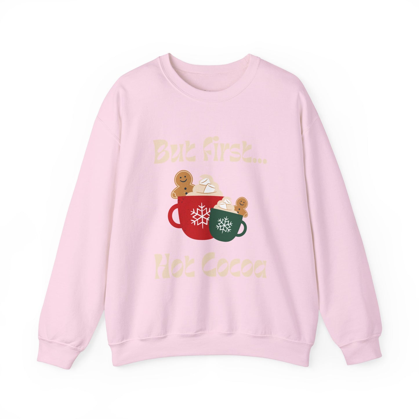 But first hot cocoa groovy Unisex Crewneck Sweatshirt