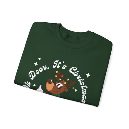 Oh Deer, It's Christmas! Groovy Sweatshirt