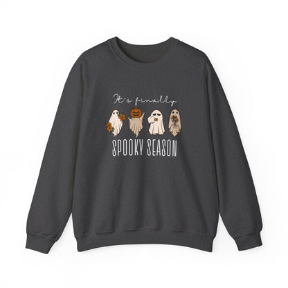 It’s Finally Spooky Season Sweatshirt – Cute Halloween Crewneck