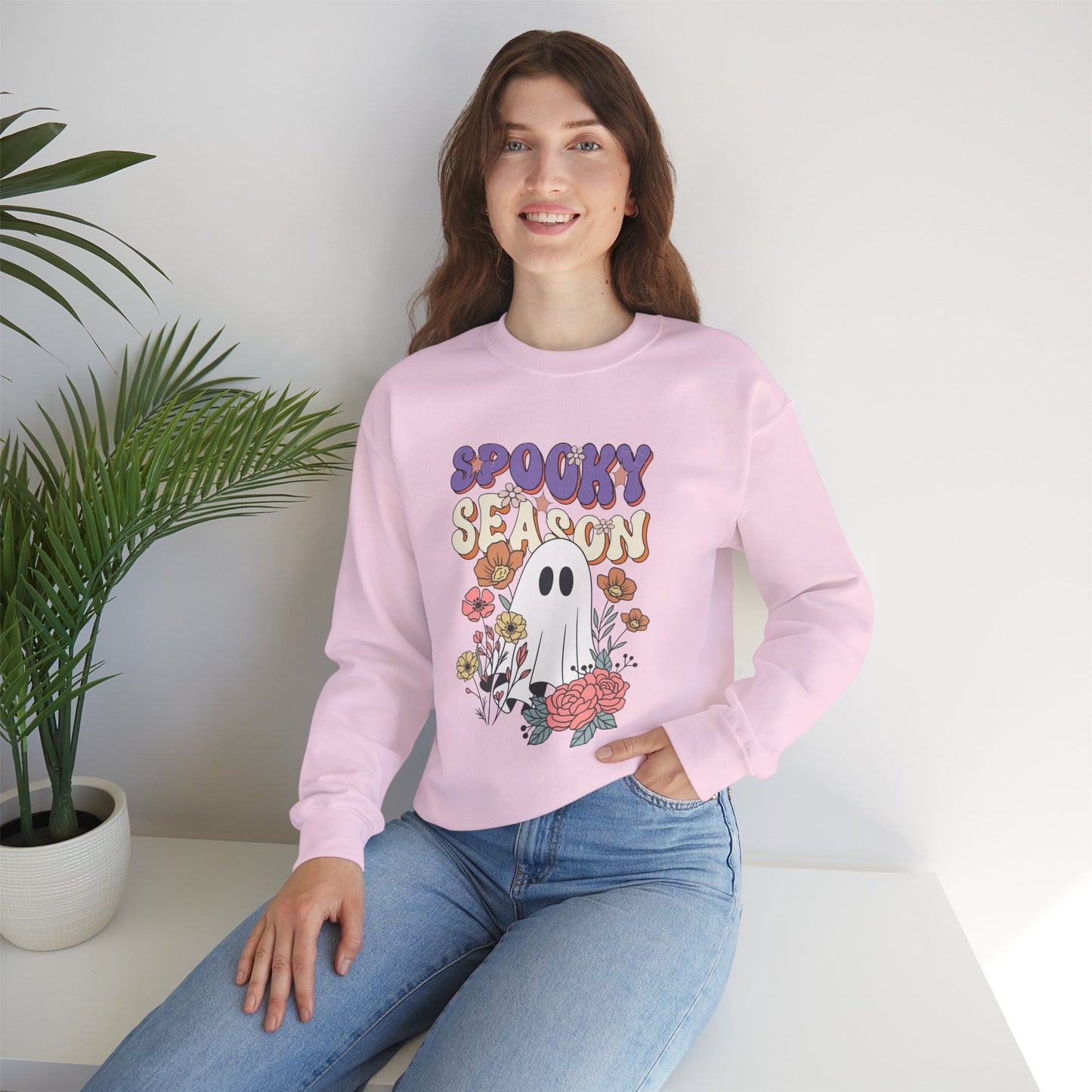 Spooky Season Sweatshirt – Cute Retro Halloween Crewneck
