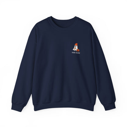 Personalized Ghost Crewneck – Custom Halloween Sweatshirt