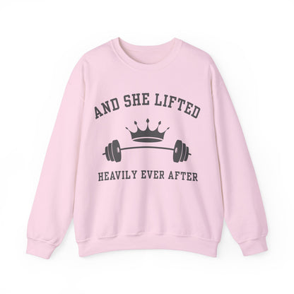 And She Lifted Heavily Ever After - Unisex Crewneck Sweatshirt