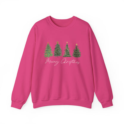 Merry Christmas trees Unisex Crewneck Sweatshirt