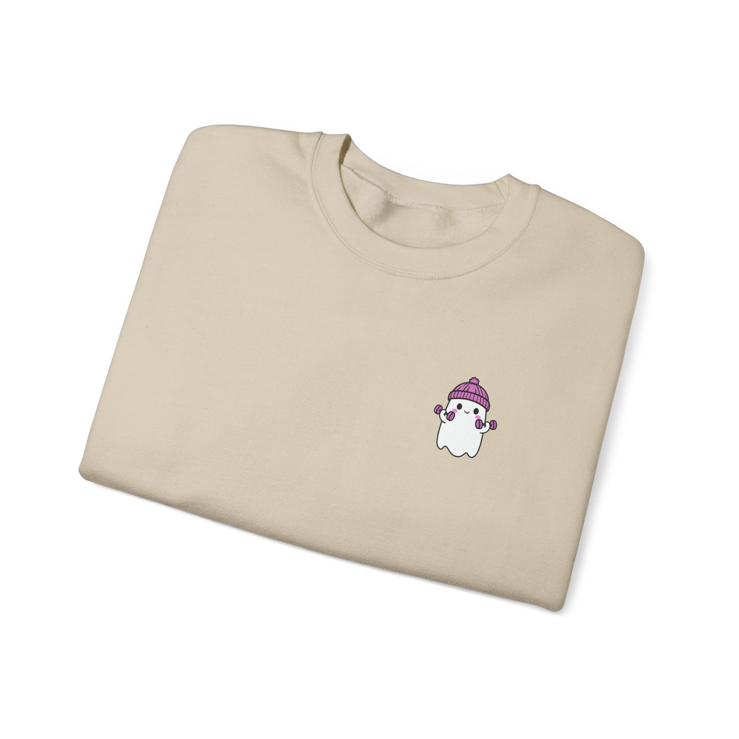Spooky Gains Sweatshirt – Cute Halloween Gym Crewneck for Fitness Lovers