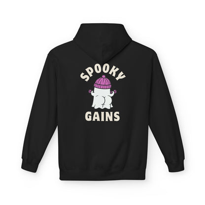 Spooky Gains Hoodie – Cute Halloween Gym Hoodie for Fitness Lovers