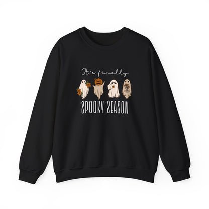 It’s Finally Spooky Season Sweatshirt – Cute Halloween Crewneck