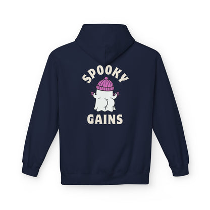 Spooky Gains Hoodie – Cute Halloween Gym Hoodie for Fitness Lovers