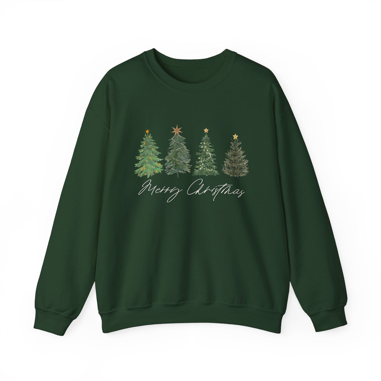 Merry Christmas trees Unisex Crewneck Sweatshirt