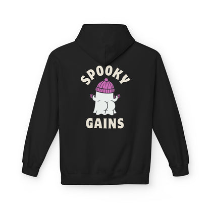 Spooky Gains Hoodie – Cute Halloween Gym Hoodie for Fitness Lovers