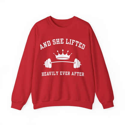 And She Lifted Heavily Ever After - Unisex Crewneck Sweatshirt