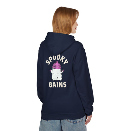 Spooky Gains Hoodie – Cute Halloween Gym Hoodie for Fitness Lovers