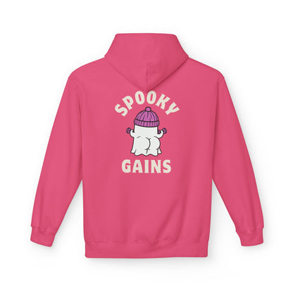 Spooky Gains Hoodie – Cute Halloween Gym Hoodie for Fitness Lovers